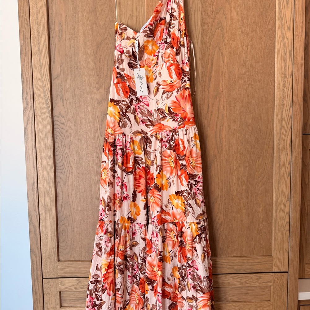 Petal and Pup Marietta One-Shoulder Maxi Dress